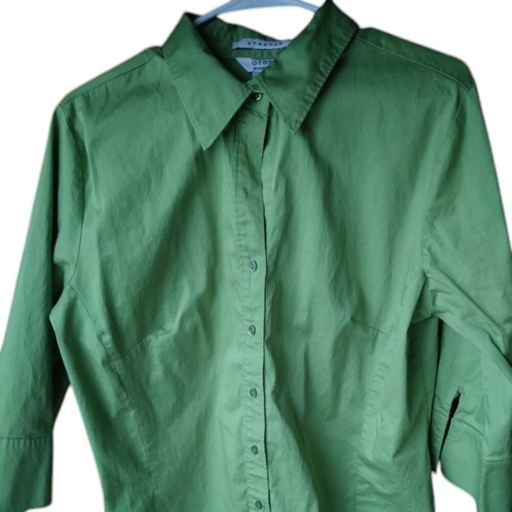🛑LAST CHANCE🛑GEORGE Button Down Stretch Blouse